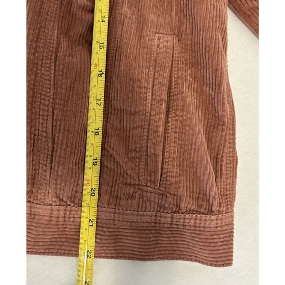 American Eagle Jacket Womens Large Corduroy Button‎ Mauve Pale Pink (d1) - Picture 5 of 7